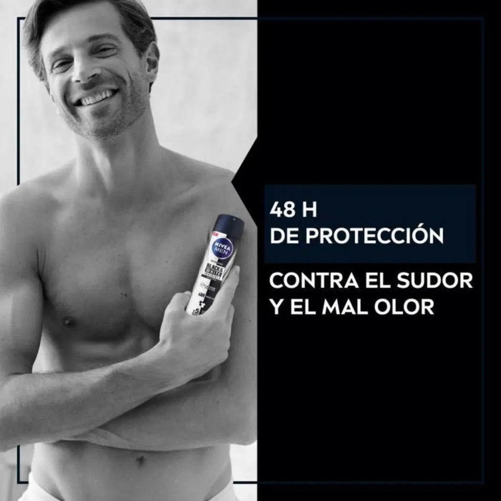 Pack de ahorro Nivea Men: desodorante en spray Black & White Invisible Original para hombre (200 ml x 6 unidades)