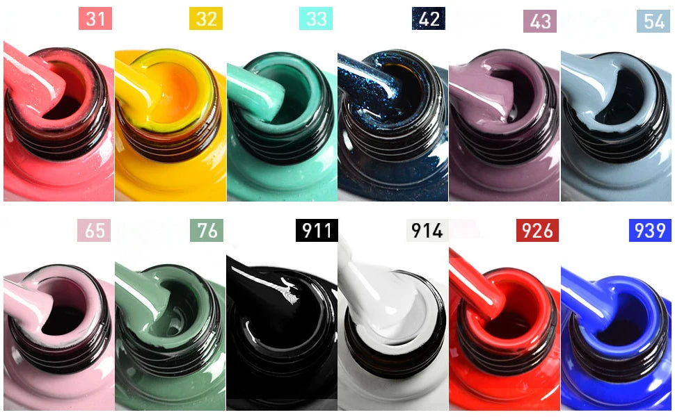 Esmalte de uñas en gel VENALISA VIP4 (7,5 ml): fórmula sin HEMA, acabado semipermanente, textura superior y larga duración; incluye capa superior (top coat) templada.