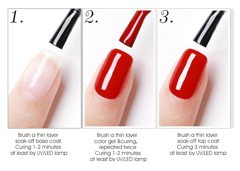 Esmalte de uñas en gel VENALISA VIP4 (7,5 ml): fórmula sin HEMA, acabado semipermanente, textura superior y larga duración; incluye capa superior (top coat) templada.