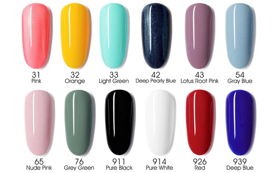 Esmalte de uñas en gel VENALISA VIP4 (7,5 ml): fórmula sin HEMA, acabado semipermanente, textura superior y larga duración; incluye capa superior (top coat) templada.