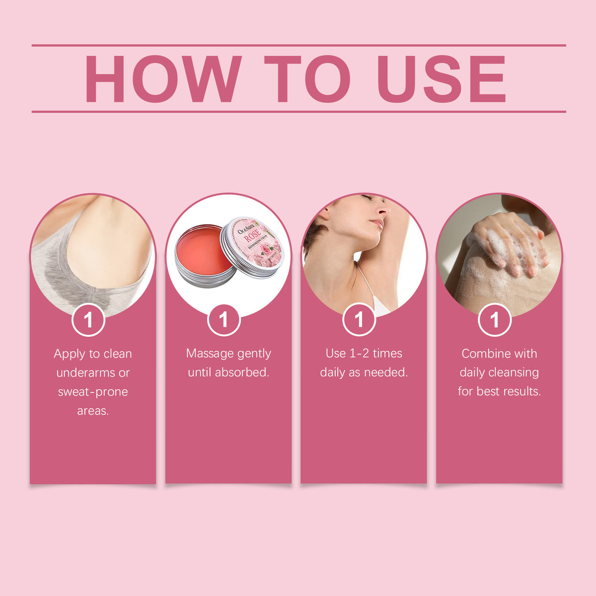 Crema corporal desodorante de rosas: elimina el olor, reduce la transpiración y neutraliza el mal olor de las axilas; ofrece un aroma duradero y una fragancia refrescante y encantadora.