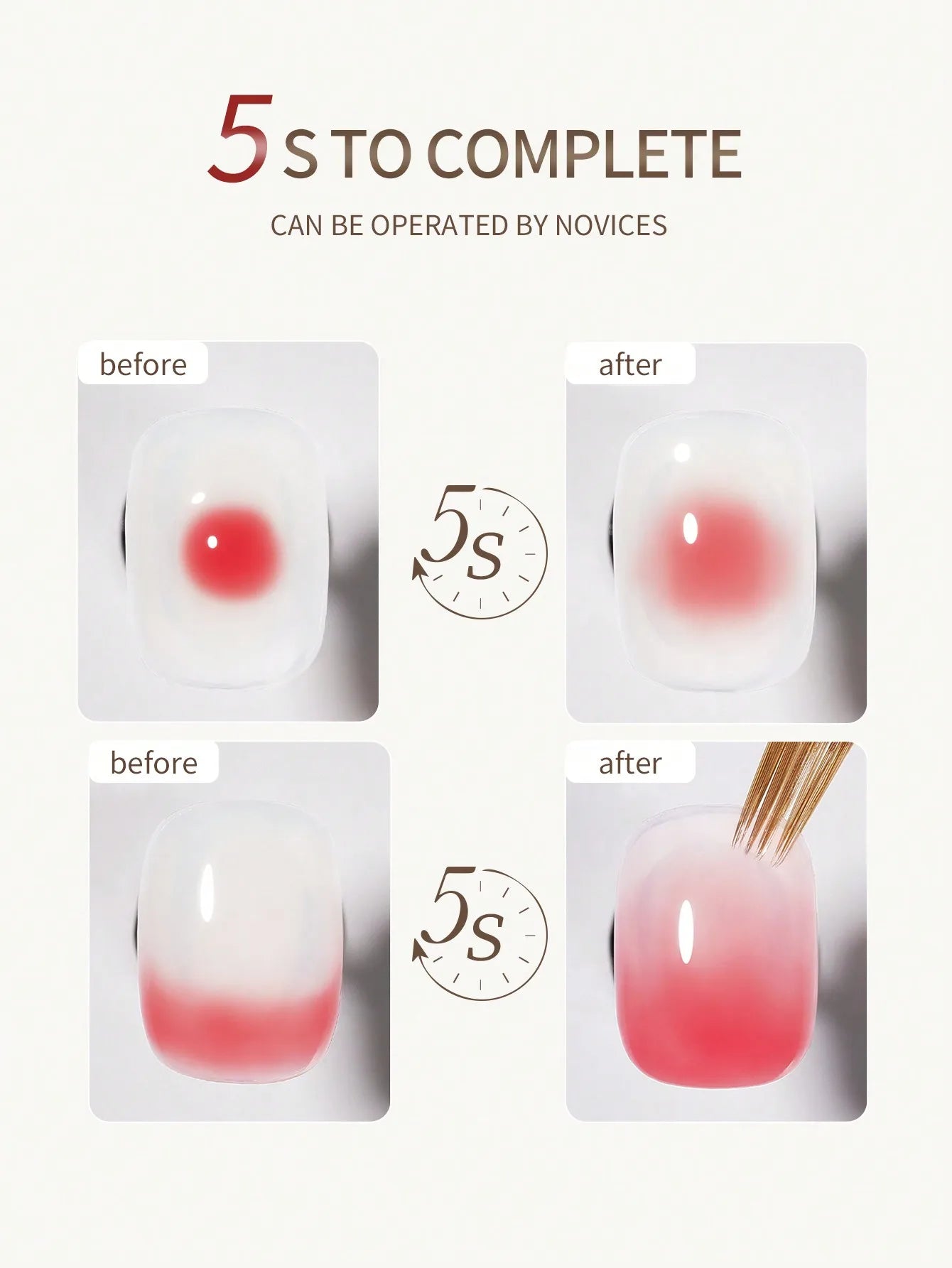 Esmalte de uñas Blooming Gel de 15 ml (UV/LED, Soak-Off), capa superior selladora brillante