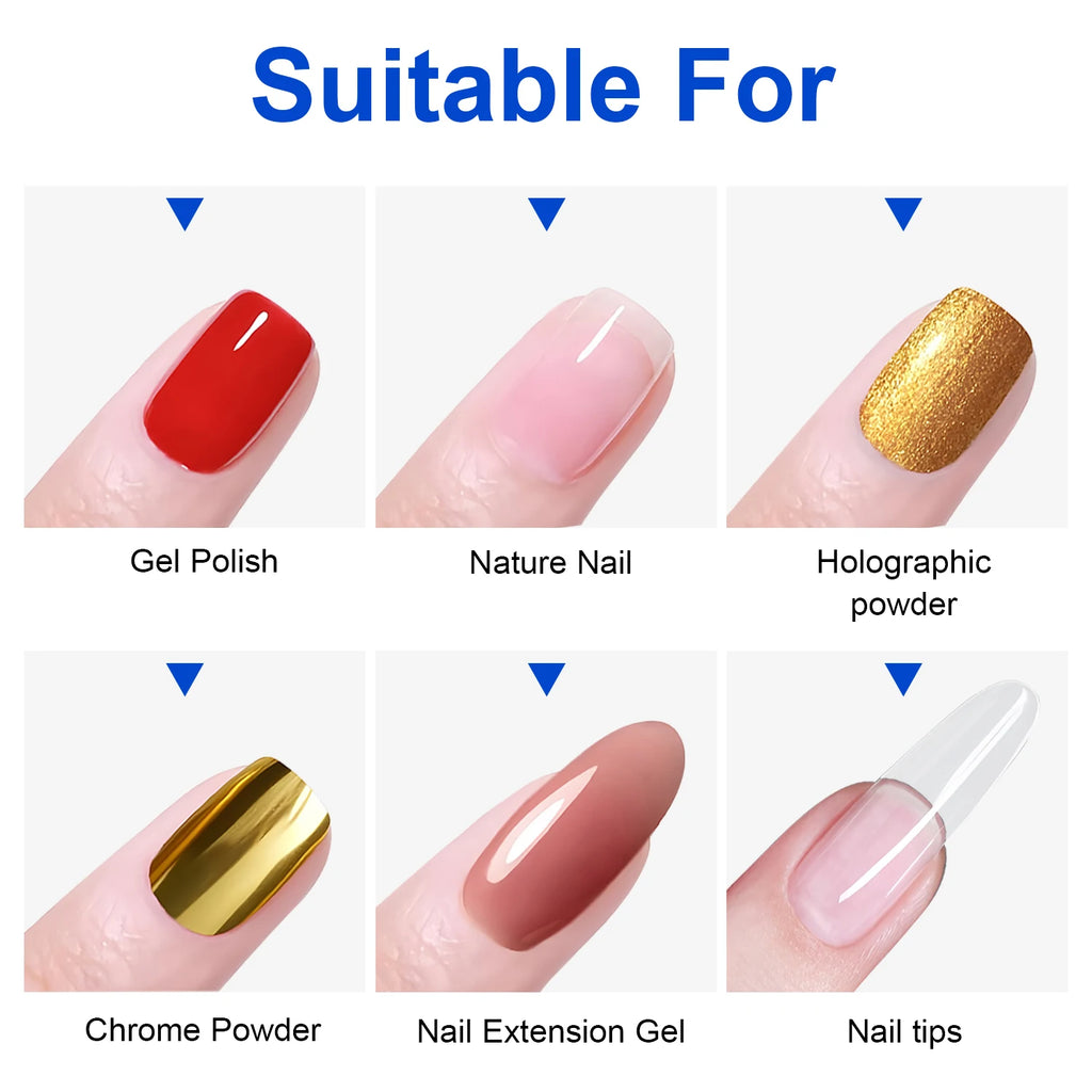 TWOING 15 ml – Nuevo esmalte en gel "Top Coat" Super Shine (acabado diamante); gel sellador sin capa pegajosa (no wipe) para manicura y nail art con calidad de salón.