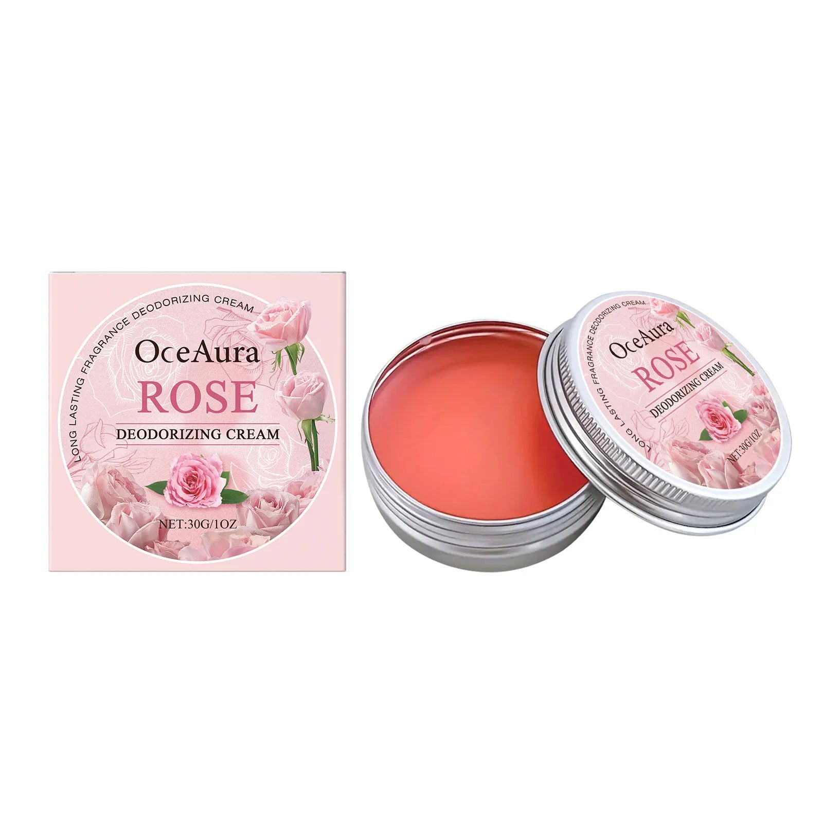 Crema corporal desodorante de rosas: elimina el olor, reduce la transpiración y neutraliza el mal olor de las axilas; ofrece un aroma duradero y una fragancia refrescante y encantadora.