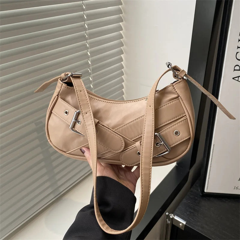 Bolso de hombro vintage estilo Y2K,bolso pequeño tipo bandolera, cartera de mano y bolso de moda.