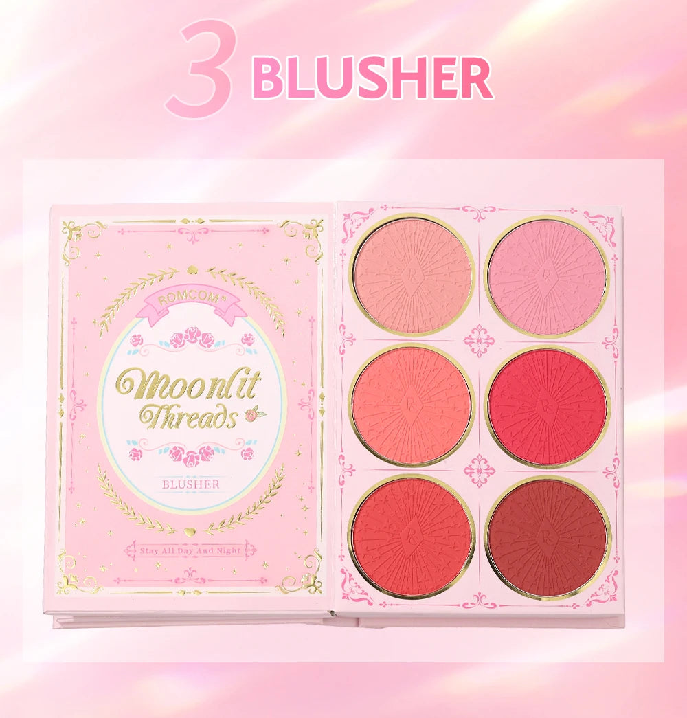 Paleta de maquillaje tipo libro «todo en uno» de 5 niveles: kit completo con 48 sombras de ojos, 6 coloretes, productos para contorno, iluminador y pomada para cejas, además de 6 labiales.