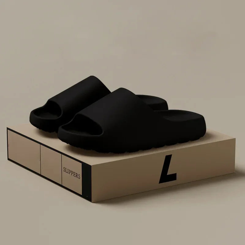 Zapatillas de casa para hombre y mujer de EVA, ligeras y con suela blanda; calzado casual tipo chancla de alta calidad, disponible en stock.