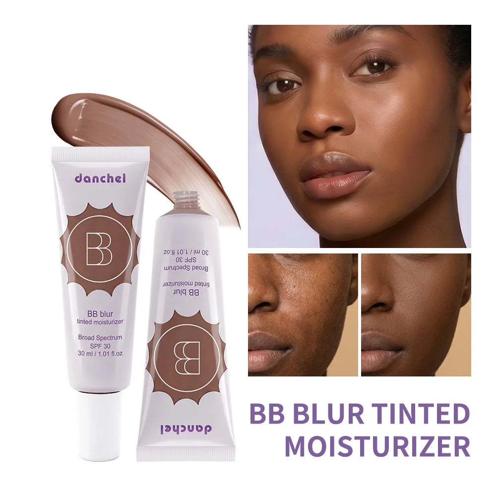 Crema hidratante con color, cobertura media, tono uniforme, protección solar ligera y maquillaje facial.