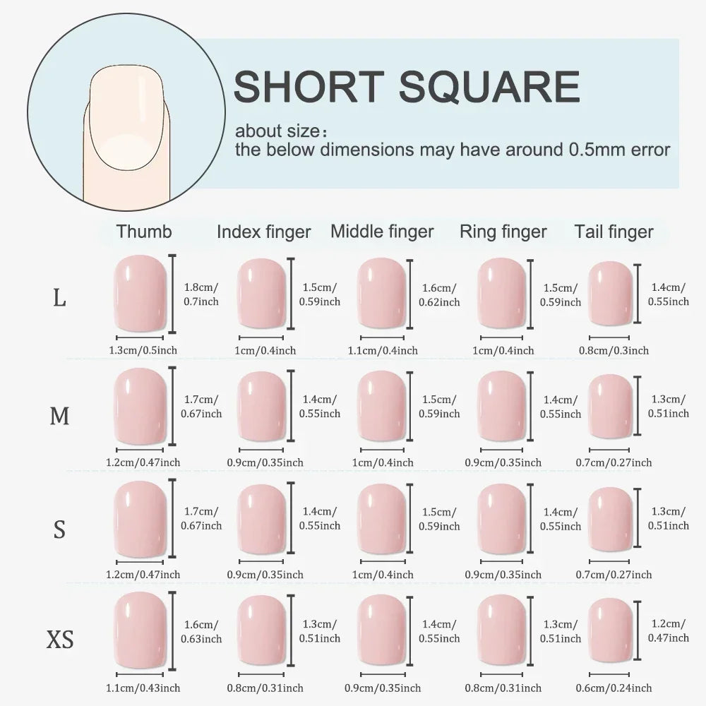 10 piezas de uñas postizas hechas a mano (estilo *press-on*) de longitud media; diseño francés con borde rosa escalonado y efecto ojo de gato brillante; cobertura total para mujeres y chicas.