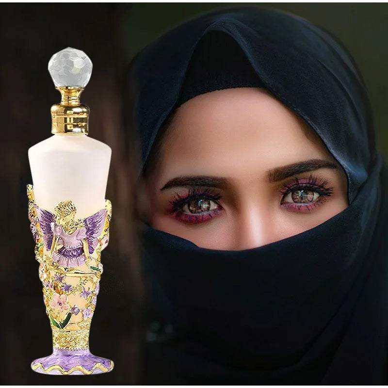 Exquisito perfume árabe: fragancia duradera con notas frescas de vainilla, orquídea floral y un toque de diosa; ideal para citas románticas. Spray de 25 ml.