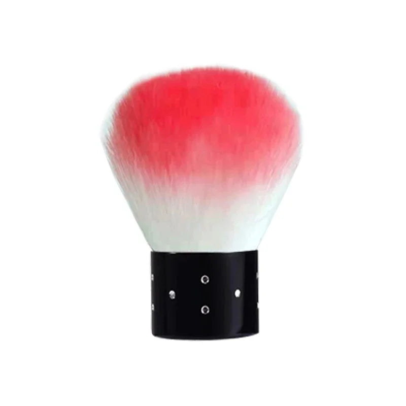 1 cepillo profesional tipo seta para manicura (limpieza de polvo, aplicación de gel/pintura o maquillaje) – Accesorio y herramienta de manicura