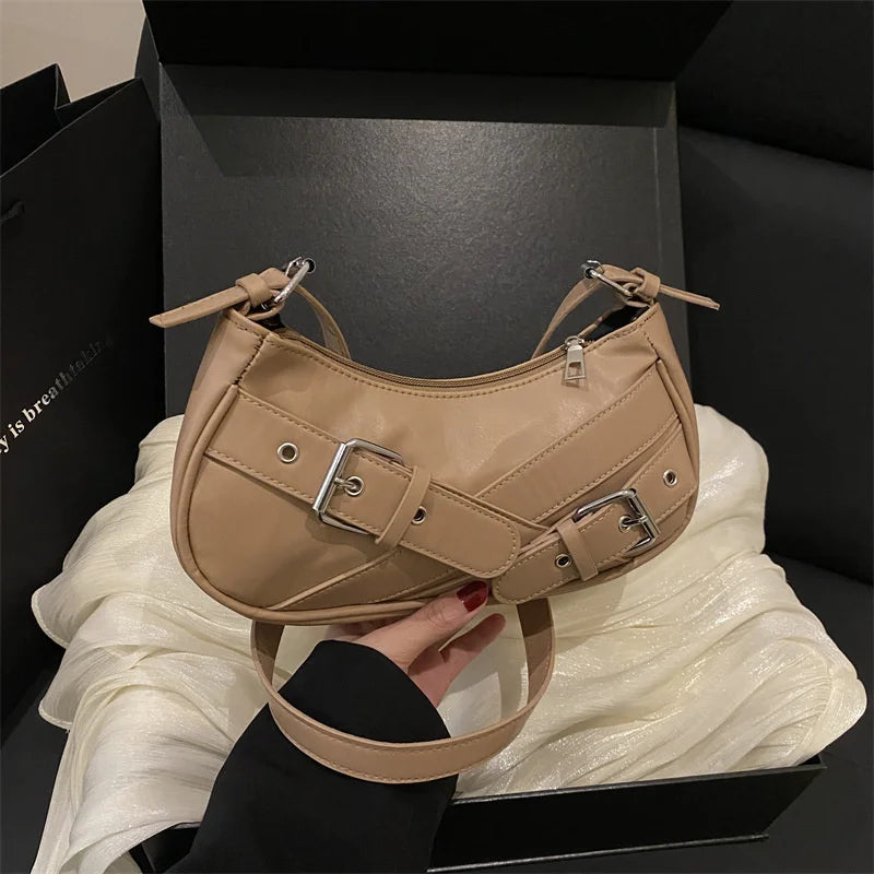 Bolso de hombro vintage estilo Y2K,bolso pequeño tipo bandolera, cartera de mano y bolso de moda.