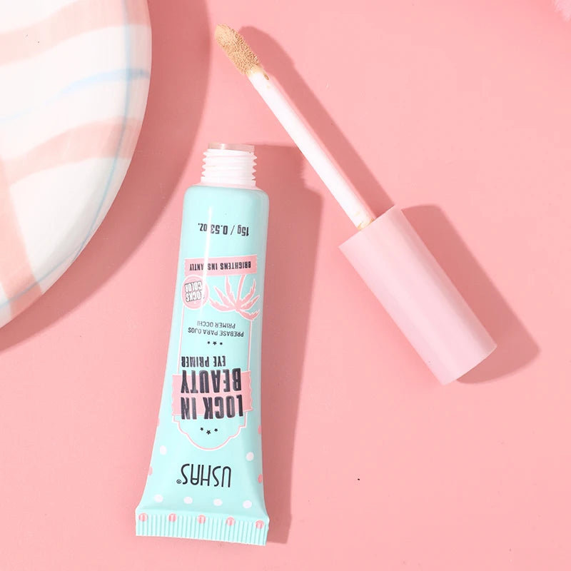 Prebase para ojos USHAS: ofrece un efecto de maquillaje duradero, unifica el tono de la piel del párpado, realza el color de las sombras y permite lograr un maquillaje de ojos perfecto.