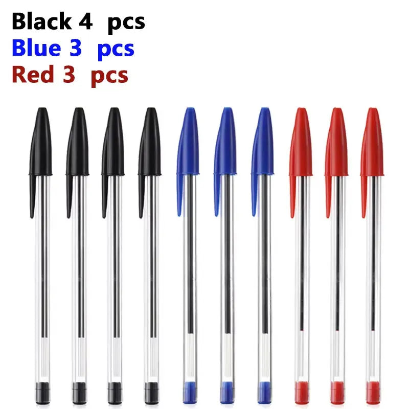 Bolígrafos de 1,0 mm (paquete de 50 o 100 unidades) en azul o negro; cuerpo de plástico. Ideales para estudiantes, regalos y material escolar u de oficina. Escritura suave y duradera.