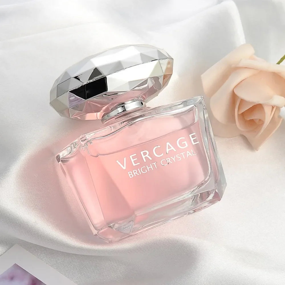 Perfume Eau de Toilette para mujer "Crystal Diamond Sweet Love" (50 ml) – Fragancia floral con notas de diamante y cristal negro.