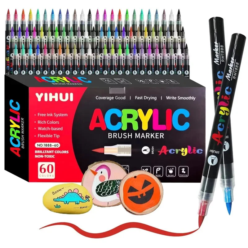 Rotulador con tinta líquida directa, punta suave, color metálico, tono de piel, adecuado para estudiantes y estudiantes de arte, translúcido y