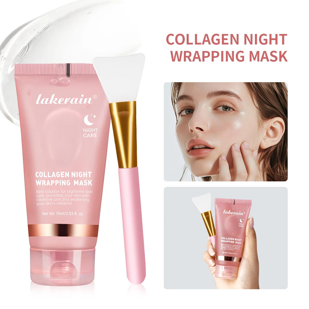 Mascarilla coreana crema de noche.original de colágeno profundo para hidratación y efecto tensor;