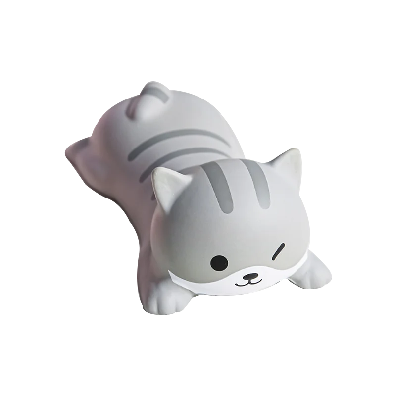 Nuevo y adorable soporte de muñeca con forma de animal para alfombrilla de ratón; reposamuñecas y soporte para el brazo para escritorio y portátil (diseños de gato, perro, pato y panda).