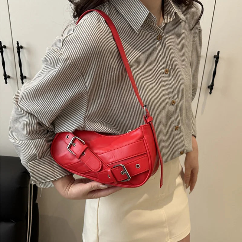 Bolso de hombro vintage estilo Y2K,bolso pequeño tipo bandolera, cartera de mano y bolso de moda.