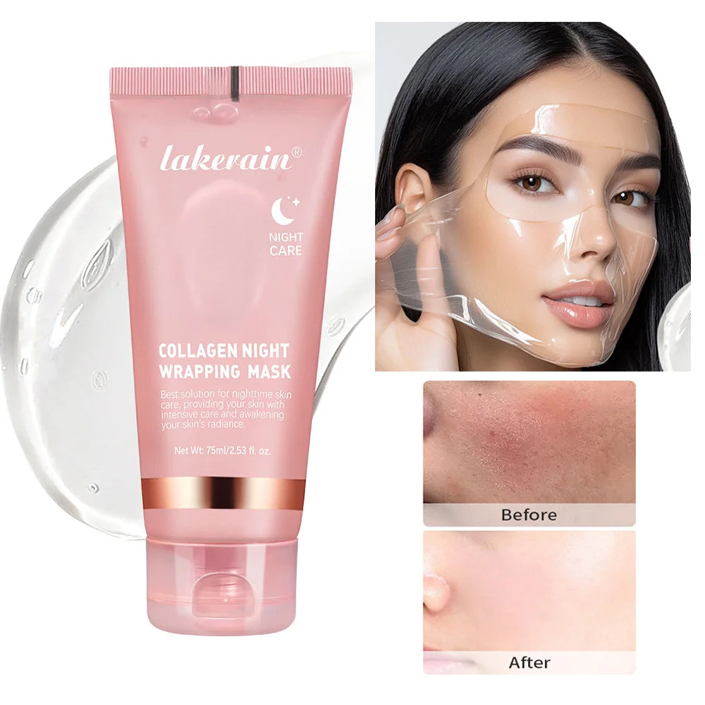 Mascarilla coreana crema de noche.original de colágeno profundo para hidratación y efecto tensor;