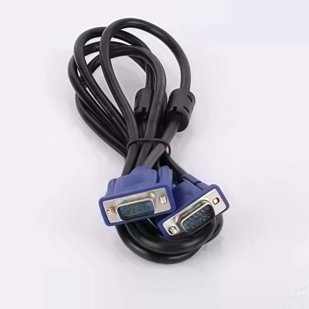Cable VGA a VGA de 15 pines (macho a macho): adaptador, conector y extensión para monitor de computadora, proyector, PC y TV.