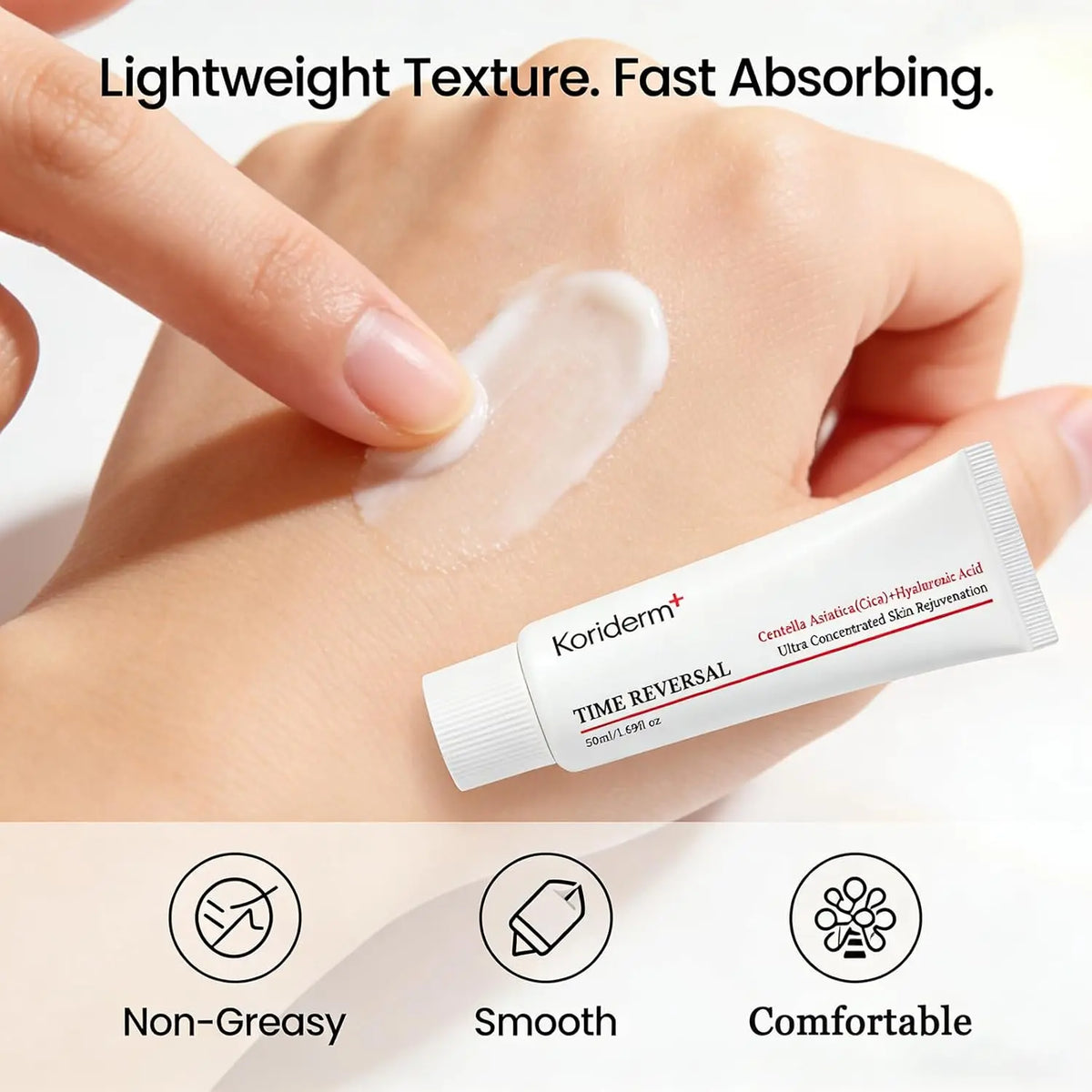 Crema hidratante facial integral Koriderm (50 ml): crema calmante y profundamente hidratante con centella asiática y ácido hialurónico.