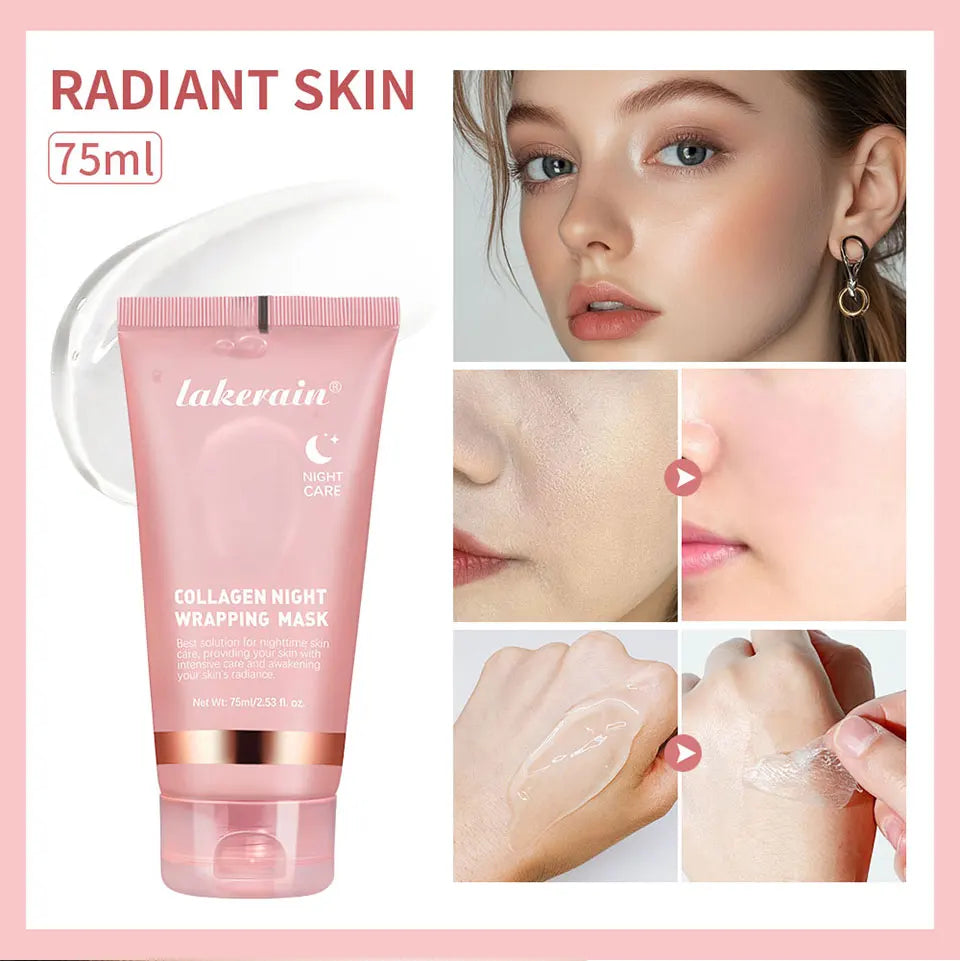 Mascarilla coreana crema de noche.original de colágeno profundo para hidratación y efecto tensor;