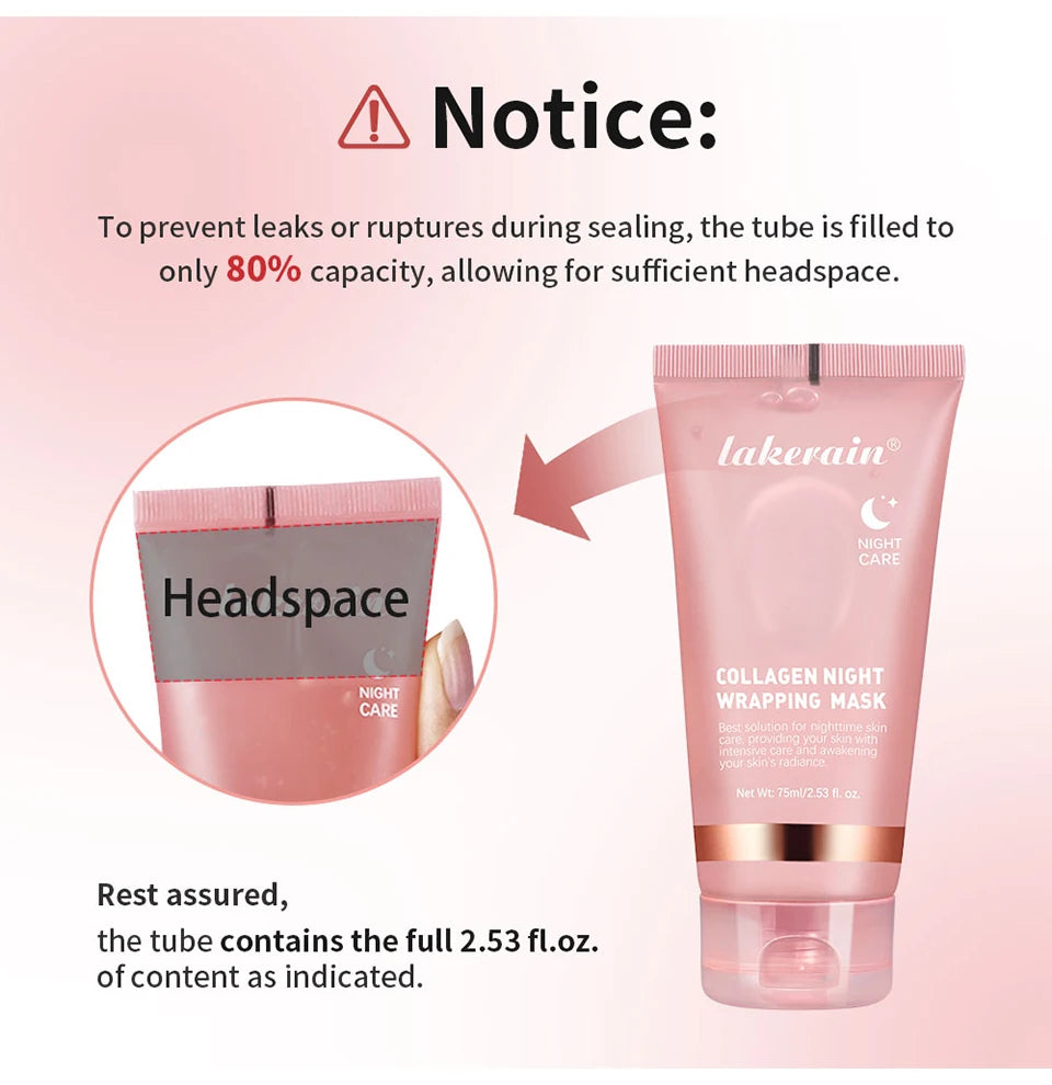 Mascarilla coreana crema de noche.original de colágeno profundo para hidratación y efecto tensor;