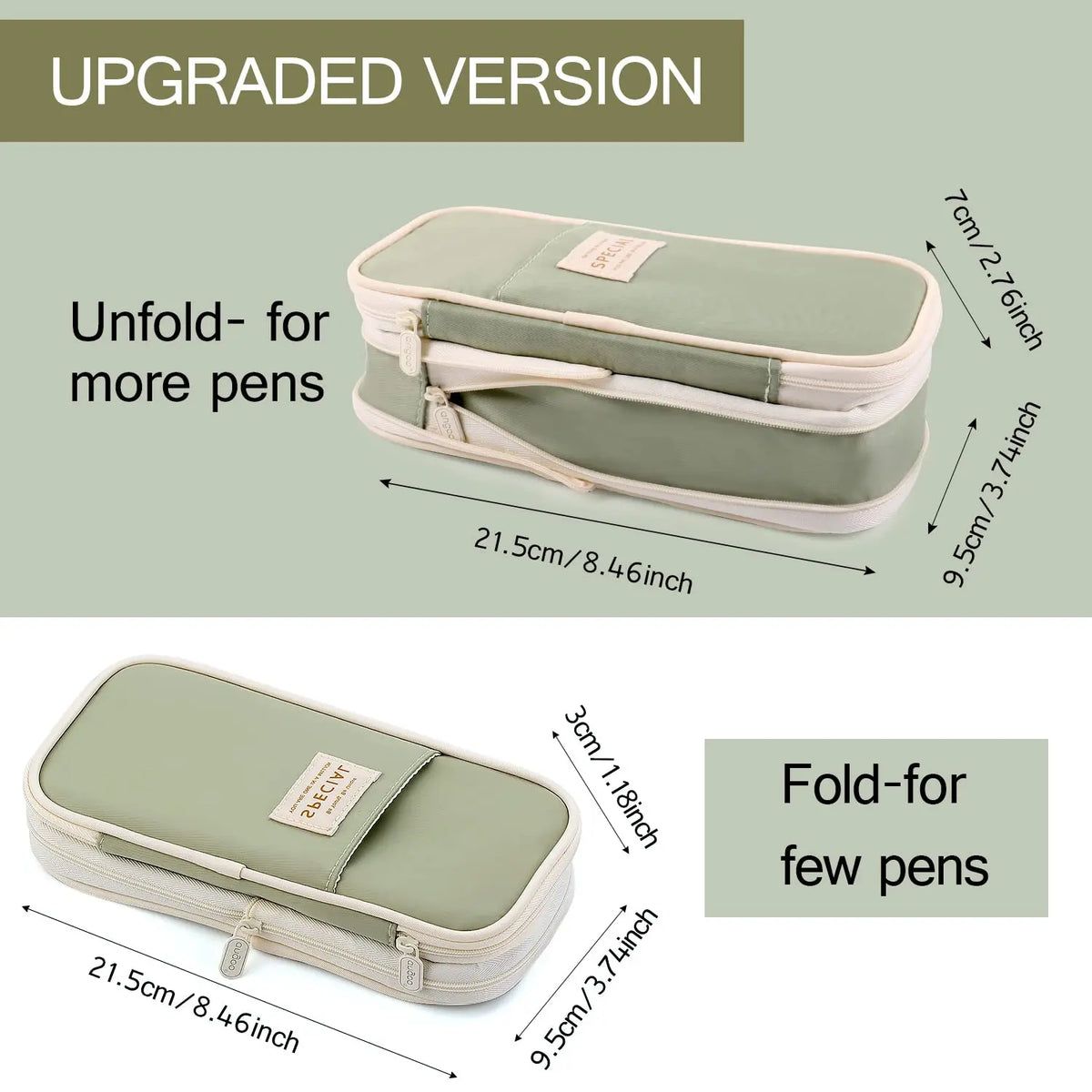 Estuches Kawaii de gran capacidad para lápices: estuche organizador tipo bolsa o caja para niñas, estudiantes y oficina; material de papelería escolar.