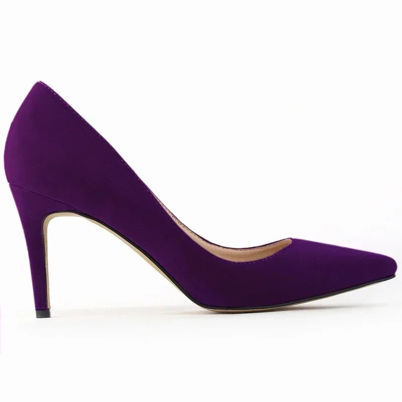 Zapatos de tacón tipo salón (stilettos) para mujer: elegantes, sexis, con punta afilada y cómodos. Ideales para oficina, fiestas o bodas.