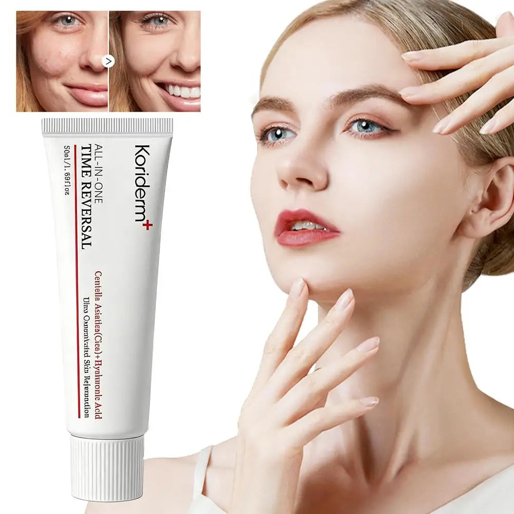 Crema hidratante facial integral Koriderm (50 ml): crema calmante y profundamente hidratante con centella asiática y ácido hialurónico.
