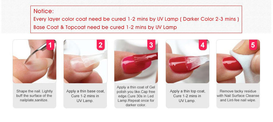 Lote KODI JYJ: Base y Top Coat para esmalte en gel, primer sin ácido, barniz híbrido semipermanente, top coat mate y base de goma (rubber base) espesa.