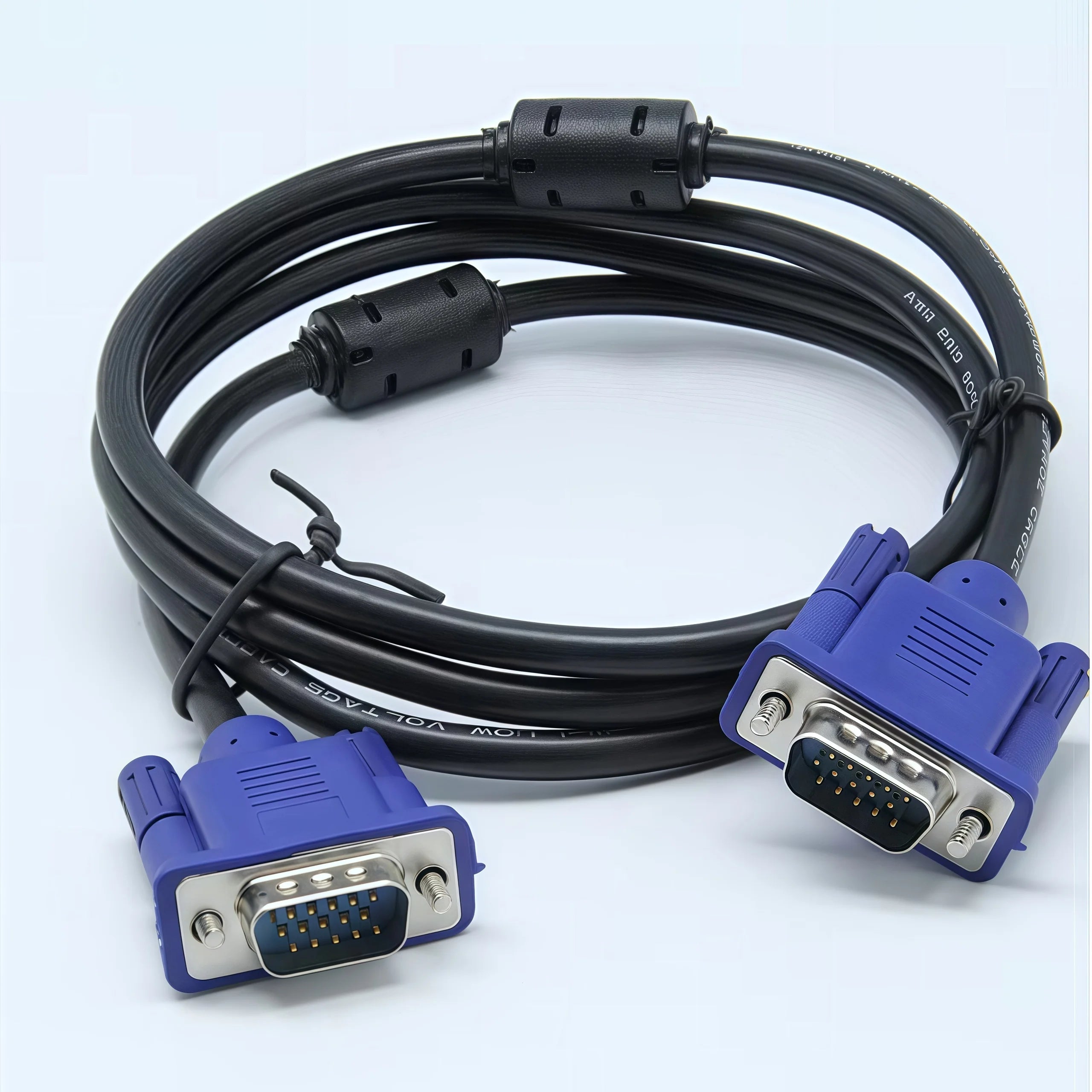Cable VGA a VGA de 15 pines (macho a macho): adaptador, conector y extensión para monitor de computadora, proyector, PC y TV.