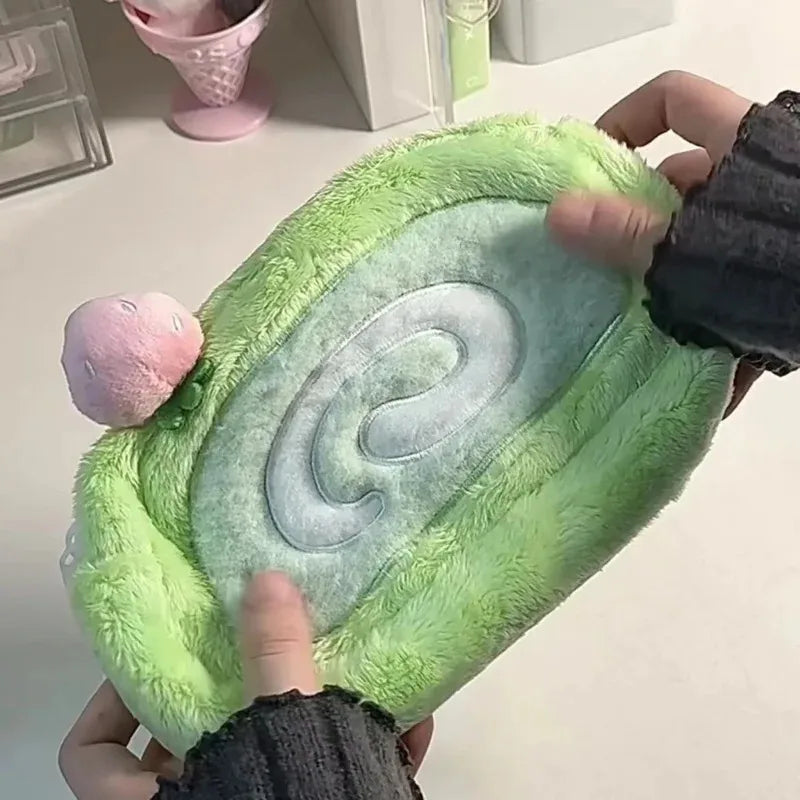 Estuche de peluche adorable y de gran capacidad | Bolsa multifuncional para guardar artículos de papelería