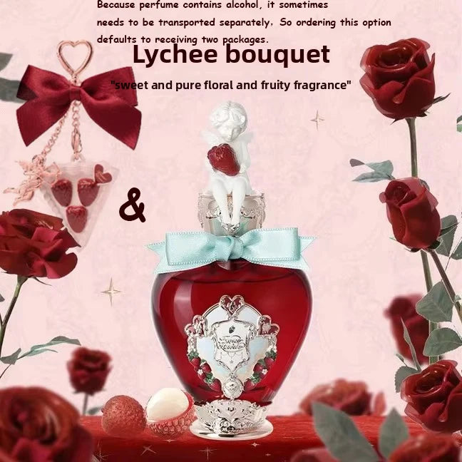 Perfume Flowerknows Eau de Parfum "The Strawberry Cupid" (50 ml / 1,7 oz): fragancia floral gourmand duradera para mujer, ideal para regalo.