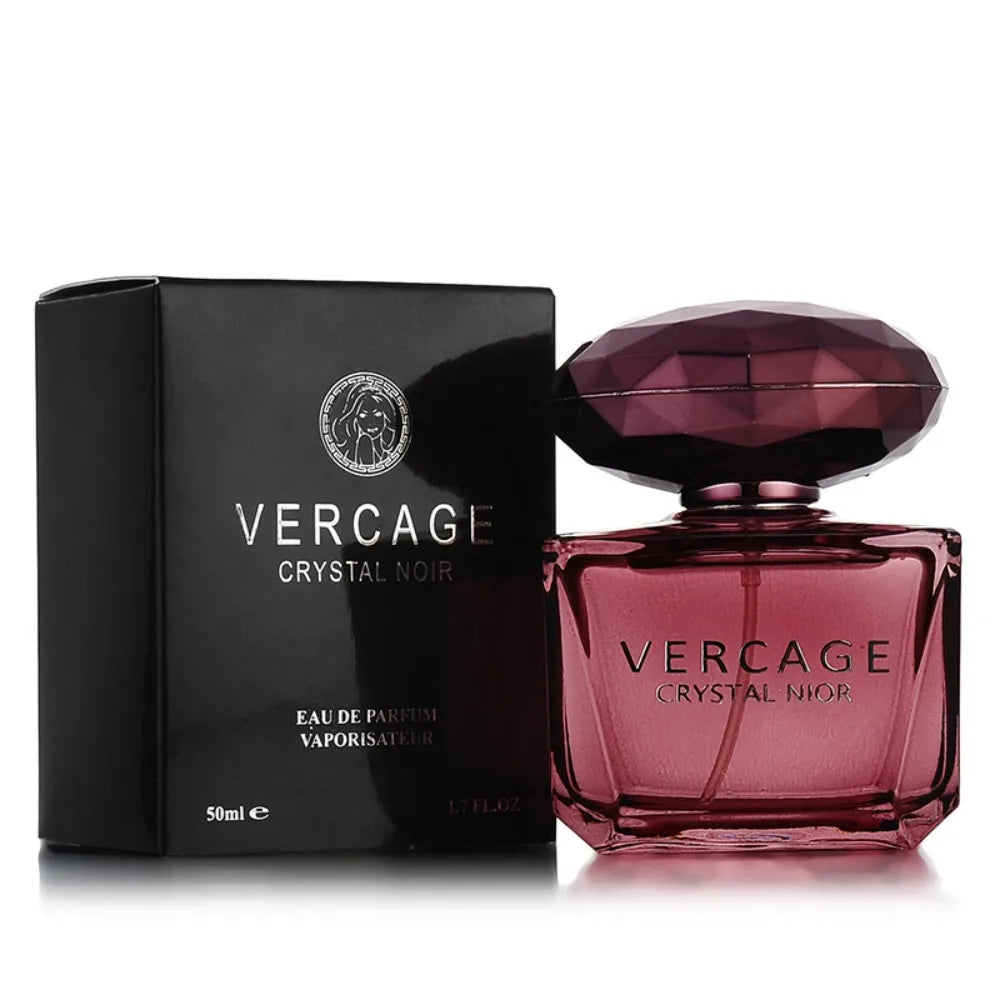 Perfume Eau de Toilette para mujer "Crystal Diamond Sweet Love" (50 ml) – Fragancia floral con notas de diamante y cristal negro.