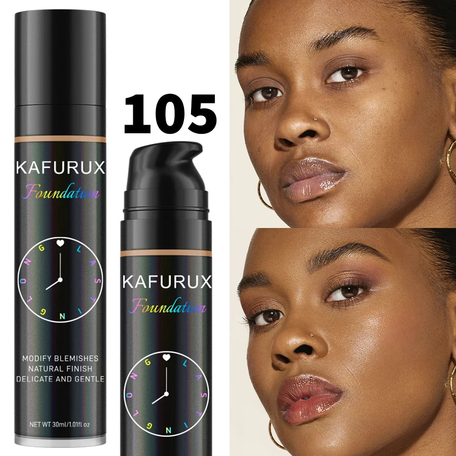 Base de maquillaje líquida en 8 tonos con corrector eficaz; resistente al agua y al sudor. Maquillaje facial coreano profesional, base cosmética. Ideal para regalo.
