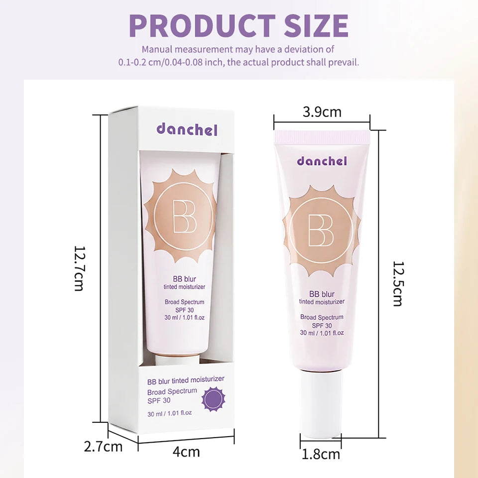 Crema hidratante con color, cobertura media, tono uniforme, protección solar ligera y maquillaje facial.