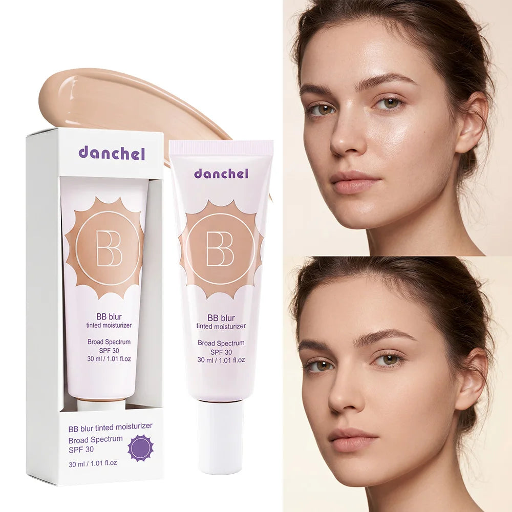 Crema hidratante con color, cobertura media, tono uniforme, protección solar ligera y maquillaje facial.