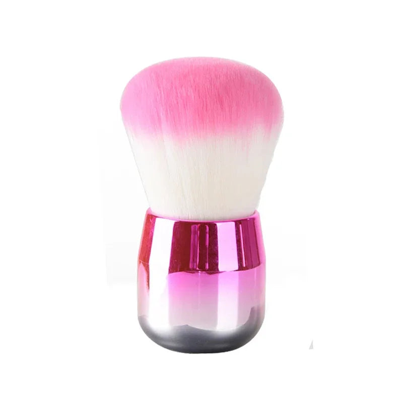 1 cepillo profesional tipo seta para manicura (limpieza de polvo, aplicación de gel/pintura o maquillaje) – Accesorio y herramienta de manicura