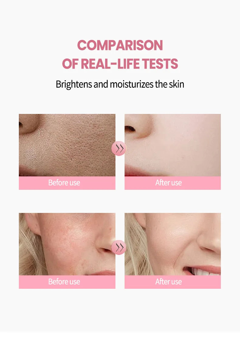 Crema coreana en cápsulas de colágeno rosa y PDRN con niacinamida para tono de piel desigual; hidratante facial ligero y no graso.