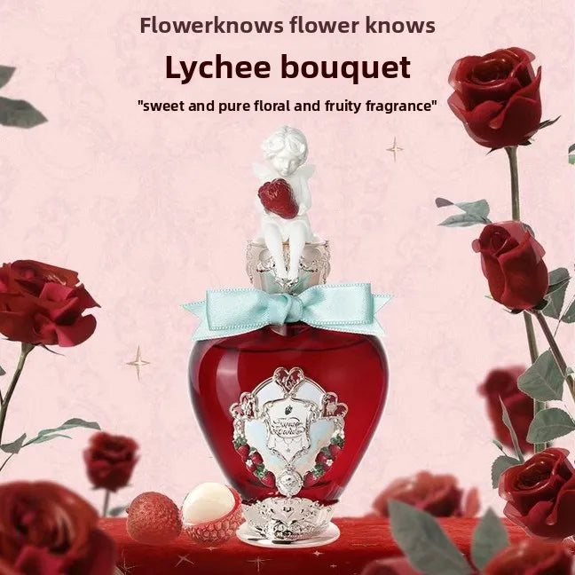 Perfume Flowerknows Eau de Parfum "The Strawberry Cupid" (50 ml / 1,7 oz): fragancia floral gourmand duradera para mujer, ideal para regalo.