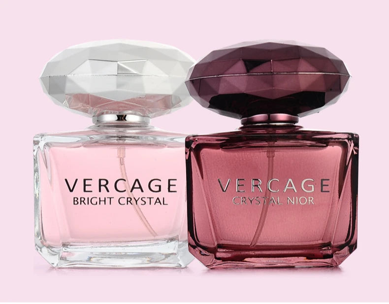 Perfume Eau de Toilette para mujer "Crystal Diamond Sweet Love" (50 ml) – Fragancia floral con notas de diamante y cristal negro.