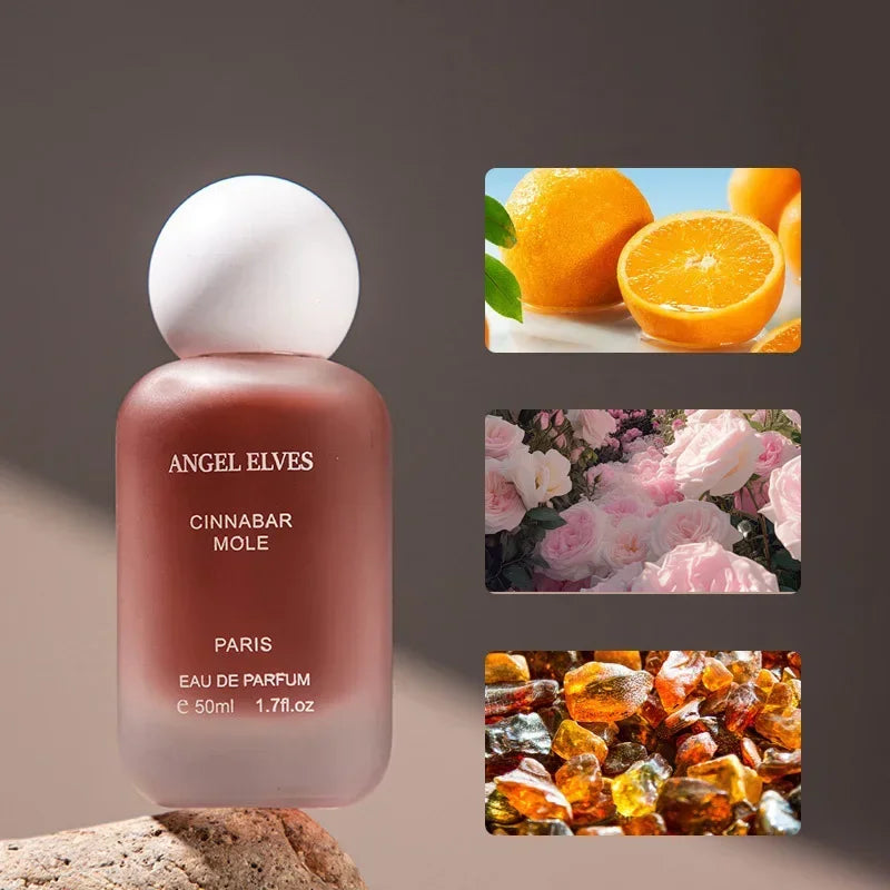 Perfume de lujo para mujer "First Love": fragancia encantadora y duradera con notas de fresa, gardenia y té; un spray corporal floral, fresco y ligero.