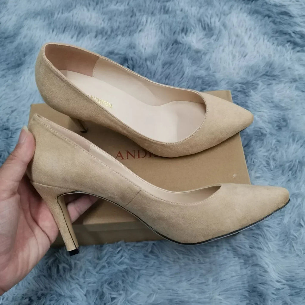 Zapatos de tacón tipo salón (stilettos) para mujer: elegantes, sexis, con punta afilada y cómodos. Ideales para oficina, fiestas o bodas.