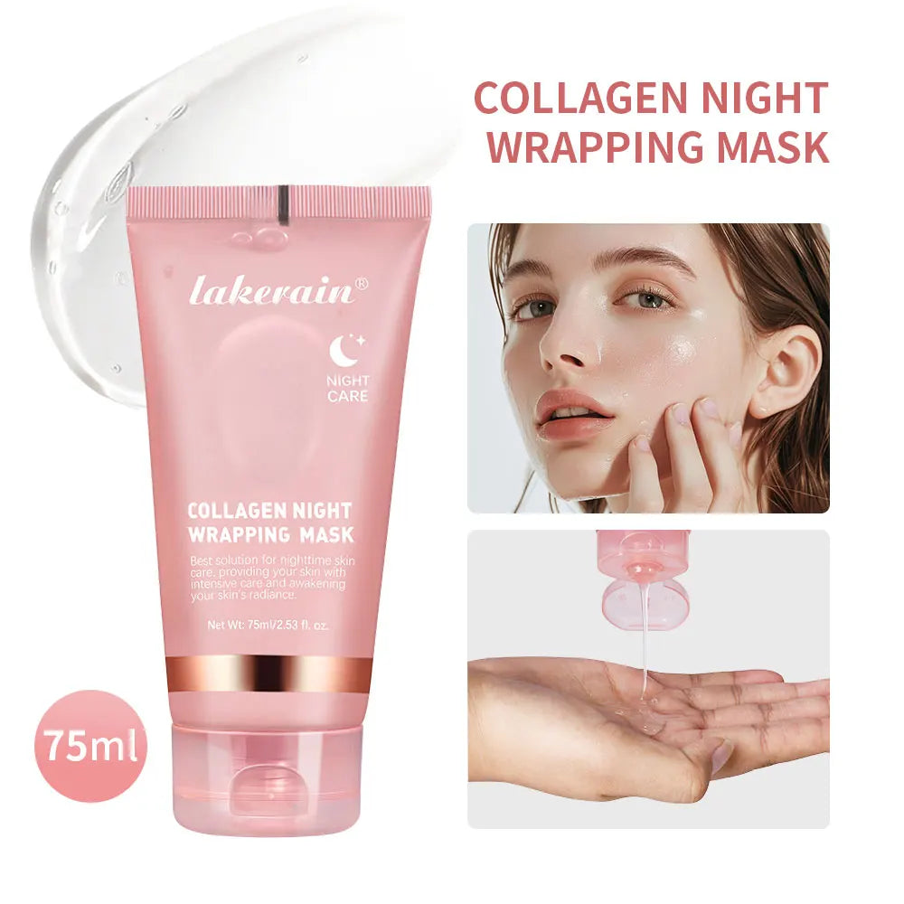 Mascarilla coreana crema de noche.original de colágeno profundo para hidratación y efecto tensor;