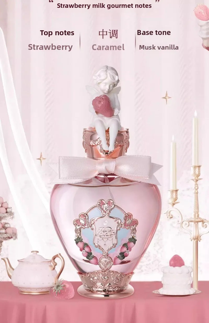 Perfume Flowerknows Eau de Parfum "The Strawberry Cupid" (50 ml / 1,7 oz): fragancia floral gourmand duradera para mujer, ideal para regalo.