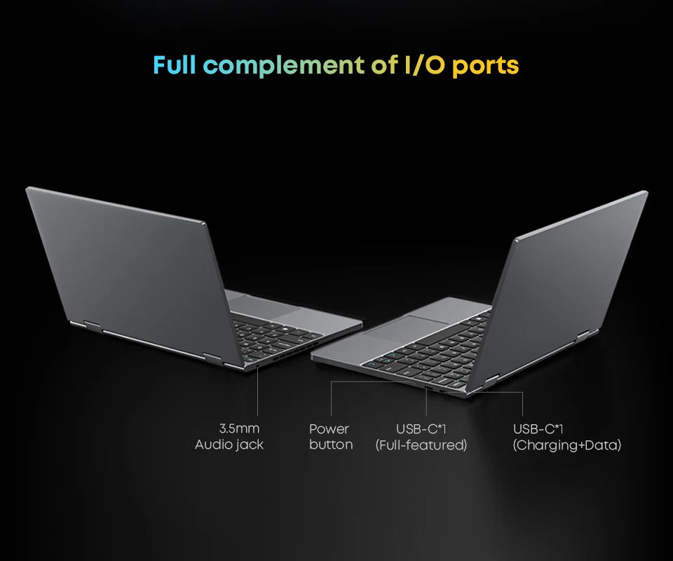 Portátil CHUWI MiniBook X N150 de 10,51 pulgadas, 16 GB de RAM, SSD de 512 GB, diseño 2 en 1 (modo Yoga), Intel, Windows 11, pantalla abatible 360°, WiFi 6.