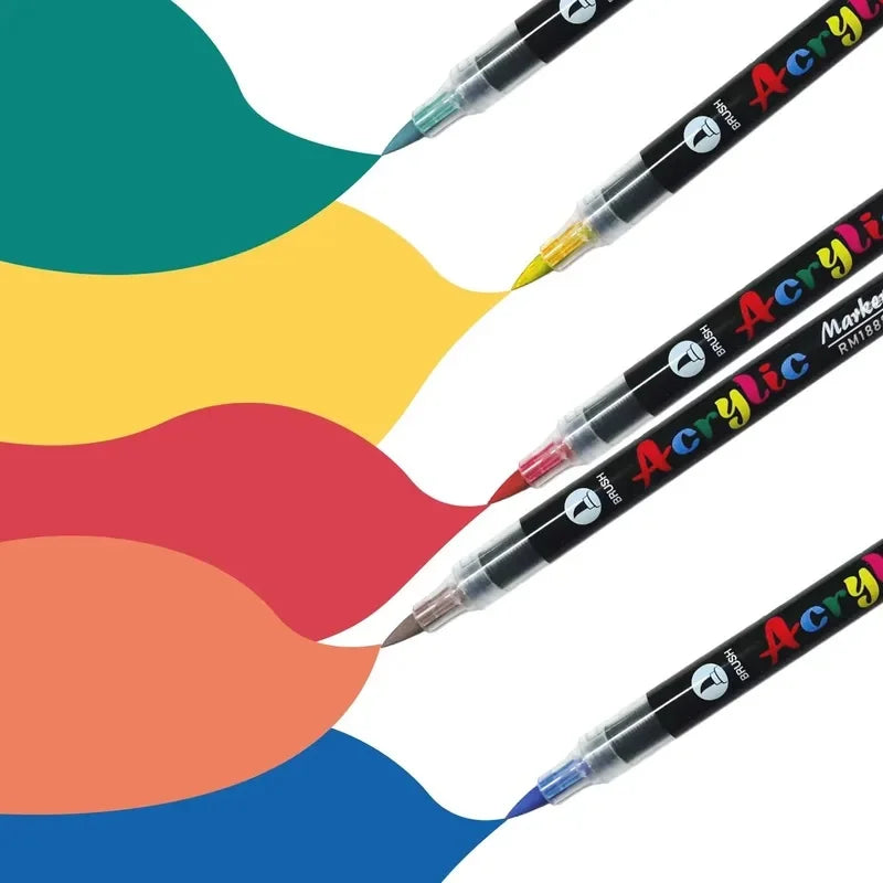 Rotulador con tinta líquida directa, punta suave, color metálico, tono de piel, adecuado para estudiantes y estudiantes de arte, translúcido y