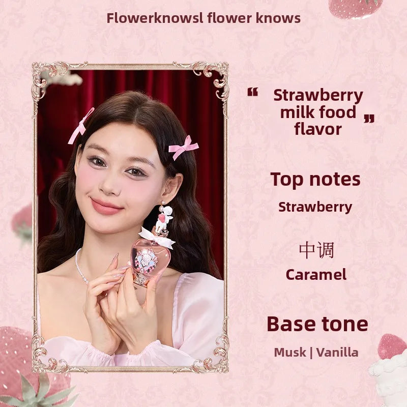 Perfume Flowerknows Eau de Parfum "The Strawberry Cupid" (50 ml / 1,7 oz): fragancia floral gourmand duradera para mujer, ideal para regalo.